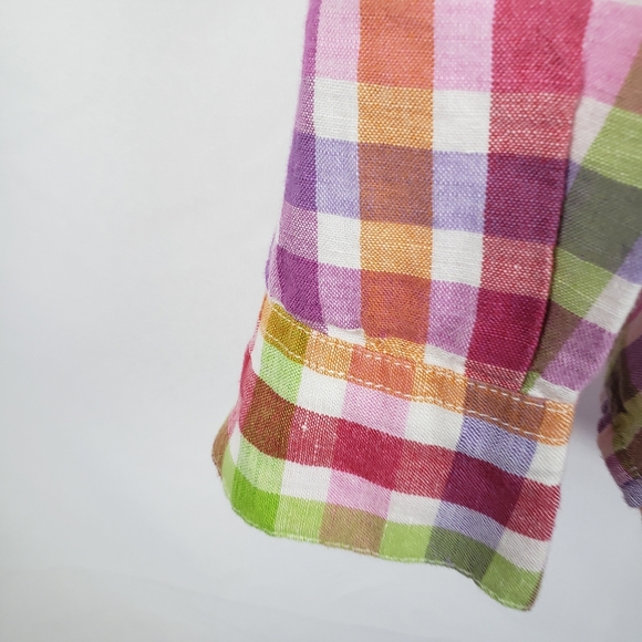 Alan Flusser Men's L Plaid Button Front Long Slee - Picture 6 of 8